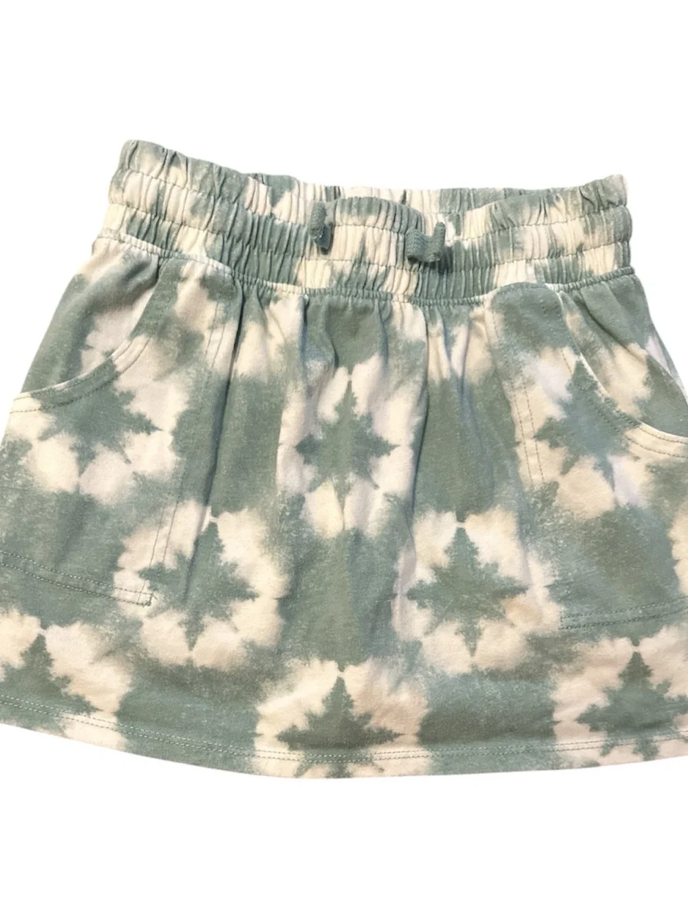 OshKosh B'gosh Green & White Tie-Dye Skort